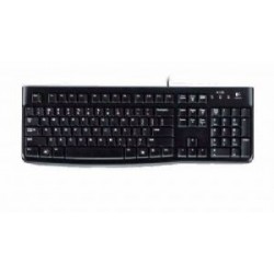 NEW 920-002582 LOGITECH K120 WIRED KEYBOARD QUIET TYPING SPILL-RESISTANT DURABLE KEYS THIN PROFILE CURVED SPACE BAR ADJUSTABLE