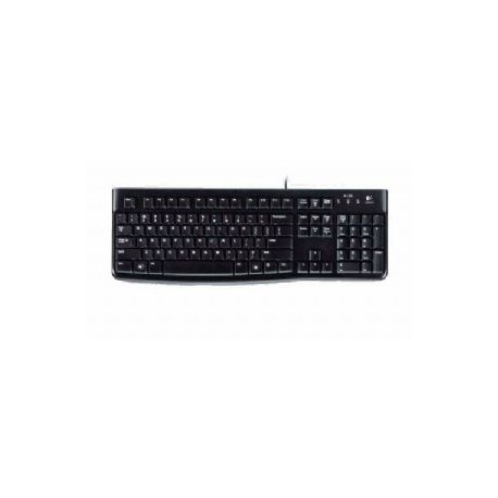 NEW 920-002582 LOGITECH K120 WIRED KEYBOARD QUIET TYPING SPILL-RESISTANT DURABLE KEYS THIN PROFILE CURVED SPACE BAR ADJUSTABLE