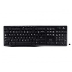 NEW 920-003057 LOGITECH K270 2.4 GHZ WIRELESS FULL SIZE KEYBOARD 128-BIT AES ENCRYPTION 24-MONTH BATTERY LIFE SPILL RESISTANT