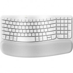 NEW 920-012282 LOGITECH ERGO SERIES WAVE KEYS WIRELESS ERGONOMIC KEYBOARD (OFF-WHITE).e