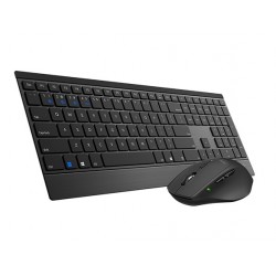 NEW RAPOO 9500M BLUETOOTH & 2.4G WIRELESS MULTI-MODE KEYBOARD MOUSE COMBO BLACK - 1300DPI 4.5MM ULTRA-SLIM.e