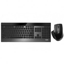 NEW RAPOO 9900M MULTI-MODE WIRELESS ULTRA-SLIM KEYBOARD & MOUSE - BLUETOOTH 4.0 2.4G MULTI-MODE SWITCH ULTRA-SLIM KEYS ADJUSTA