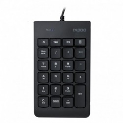 NEW RAPOO K10 WIRED NUMERIC NUMBERPAD KEYBOARD -SPILL RESISTANT DESIGN LASER CARVED KEYCAP SPILL-RESISTANT DESIGN.e