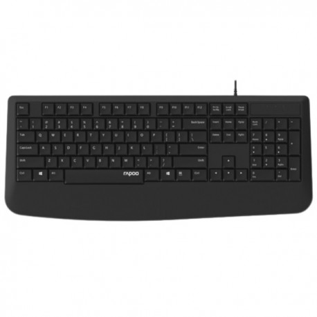 NEW RAPOO NK1900 WIRED KEYBOARD ENTRY LEVEL LASER CARVED KEYCAP SPILL-RESISTANT MULTIMEDIA HOTKEYS ~ NK1800.e