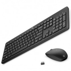 NEW 1Y4D0AA HP 235 USB WIRELESS KEYBOARD & MOUSE COMBO REDUCED-SIZED & LOW-PROFILE QUIET KEYS EASY CLEANING PLUG & PLAY FOR NO