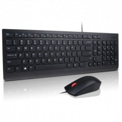 NEW 4X30L79883 LENOVO ESSENTIAL WIRED KEYBOARD AND MOUSE COMBO FULL KEYBOARD MULTIMEDIA HOTKEY HEIGHT ADJUSTABLE KEYBOARD WIRE