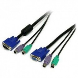 NEW STARTECH.COM SVPS23N1_6 6 FT 3-IN-1 PS/2 KVM CABLE.b