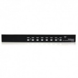 NEW STARTECH.COM SV831DVIU 8 PORT 1U RACKMOUNT DVI USB KVM SWITCH.b