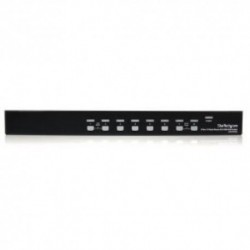 NEW STARTECH.COM SV831DVIU 8 PORT 1U RACKMOUNT DVI USB KVM SWITCH.b