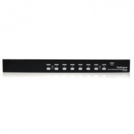 NEW STARTECH.COM SV831DVIU 8 PORT 1U RACKMOUNT DVI USB KVM SWITCH.b