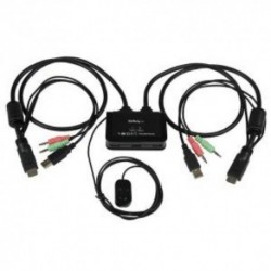 NEW STARTECH.COM SV211HDUA 2 PORT USB HDMI CABLE KVM SWITCH.b