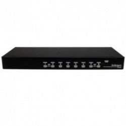 NEW STARTECH.COM SV831DUSB 8 PORT 1U RACKMOUNT USB PS/2 KVM SWITCH.b