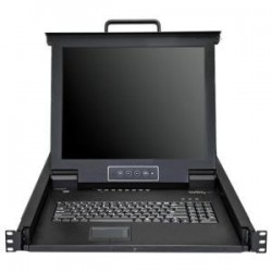 NEW STARTECH.COM RKCONS1708K RACK KVM CONSOLE - 8 PORT VGA - 17 LCD.b