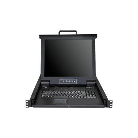 NEW STARTECH.COM RKCONS1708K RACK KVM CONSOLE - 8 PORT VGA - 17 LCD.b