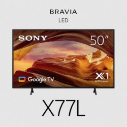 NEW FWD50X77L 13FWD50X77L SONY BRAVIA X77L TV 50 INCH ENTRY 4K (3840 X 2160) 450-CD/M2 BRIGHTNESS HDR10 HLG ANDROID TV GOOGLE