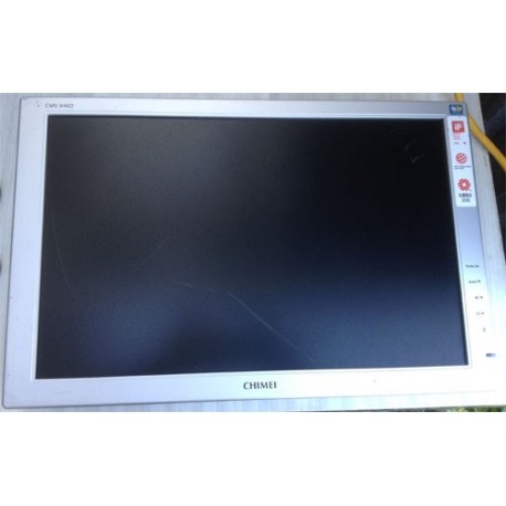 CMV946D1 USED CHIMEI CMV 946D-SILVER SILVER 19" 2MS WIDESCREEN LCD MONITOR SCREEN THERE IS NO STAND YOU WILL SEE SOME SCRATCHE