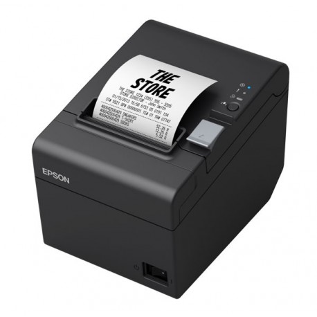 NEW C31CH51562 EPSON TM-T82III THERMAL DIRECT RECEIPT PRINTER USB/ETHERNET INTERFACE MAX WIDTH 80MM INCLUDES AC ADAPTER BLACK.