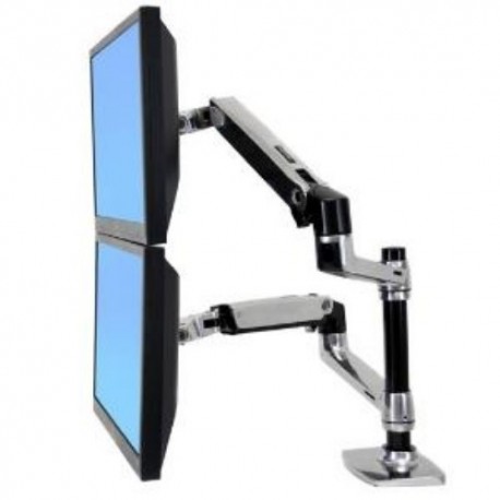 NEW ERGOTRON 45-248-026 LX DUAL LCD VERTICAL STACKING ARM ALM.b
