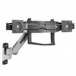 NEW ERGOTRON 97-718-009 KIT 24IN DUAL MONITOR ARM E-COAT BLACK.b