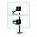 NEW ERGOTRON 45-549-026 LX DUAL STACKING ARM TALL POLE BLACK ACC.b