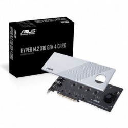 NEW ASUS HYPER M.2 X16 GEN 4 CARD SUPPORTS 4XPCIE3.0 4XM2 TRANSFER RATE 256GBPS.e