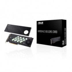 NEW HYPER M.2 X16 GEN 5 CARD ASUS HYPER M.2 X16 GEN5 CARD (PCIE 5.0/4.0) SUPPORTS UP TO FFOUR NVME M.2 (2242/2260/2280/22110)