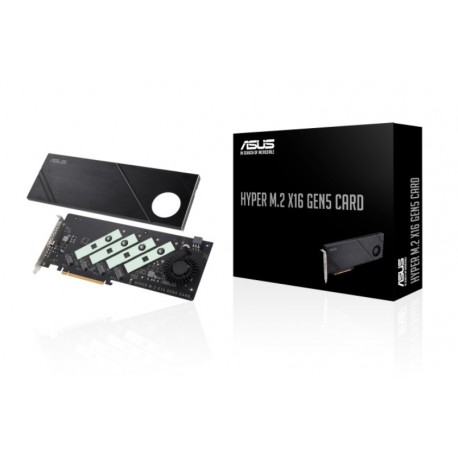 NEW HYPER M.2 X16 GEN 5 CARD ASUS HYPER M.2 X16 GEN5 CARD (PCIE 5.0/4.0) SUPPORTS UP TO FFOUR NVME M.2 (2242/2260/2280/22110)