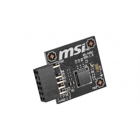 NEW TPM 2.0 (MS-4462) MSI TPM 2.0 MODULE (MS-4462) SPI INTERFACE 12-1 PIN SUPPORTS MSI INTEL 400 SERIES MOTHERBOARDS AND MSI A