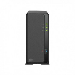 NEW DS124 29DS124 SYNOLOGY DISKSTATION DS124 1-BAY 3.5 INCH DISKLESS 1XGBE NAS (TOWER) REALTEK RTD1619B QUAD-CORE. 1.4GHZ 1GB