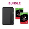 NEW DS223 BUNDLE 1 DS223-BUN1 SYNOLOGY BUNDLE - INCLUDED 1 X SYNOLOGY DS223plus2 X SEAGATE 4TB IRONWOLF DRIVES ST4000VN006.d.