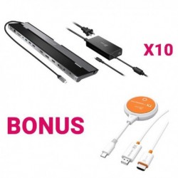 NEW J5CREATE JCD543P-42RC-JVAW62 15A-JCD543P-42RC-JVAW62 BUY 10 X JCD543P AND GET 1 X JVAW62 FREE (DP/HDMI plus HDMI plus VGA