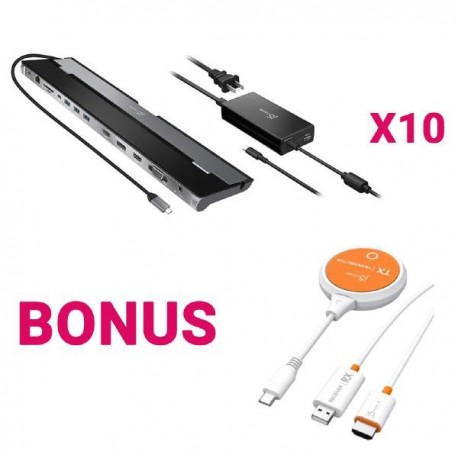 NEW J5CREATE JCD543P-42RC-JVAW62 15A-JCD543P-42RC-JVAW62 BUY 10 X JCD543P AND GET 1 X JVAW62 FREE (DP/HDMI plus HDMI plus VGA