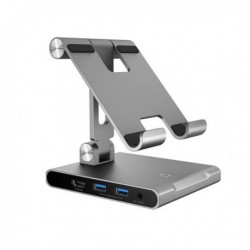 NEW JTS224 15A-JTS224 J5CREATE JTS224 MULTI-ANGLE STAND DOCKING STATION FOR IPAD SAMSUNG TABLET SURFACE PRO 8 (USB-C TO 4K HDM
