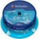 NEW 43432 VERBATIM CD-R 700MB 25PK SPINDLE 52X.e