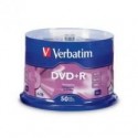 NEW 95037 VERBATIM DVD plus R 4.7GB 50PK SPINDLE 16X.e