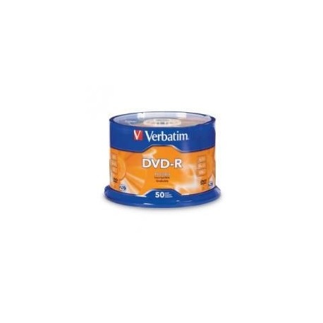 NEW 95211 (LS) VERBATIM DVD-R4.7GB 16X 50PK WHITE WIDE THERMAL (GLOSS) SPINDLE.e