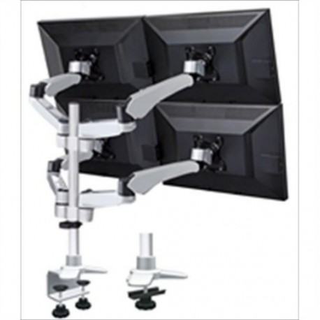 NEW XERGO EM65159 MONITOR DESK MOUNTING ARM MAX. 27" C CLAMP 4 MONITORS...