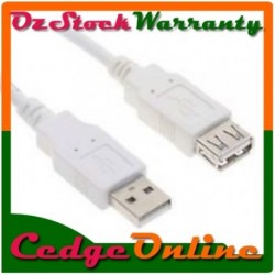 NEW TT USB1.8mExt 1.8M USB2.0 CABLE MALE TO FEMALE EXTENSION CABLE...