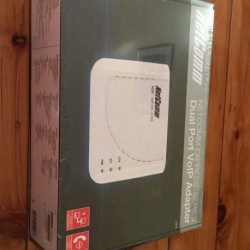 NEW V220-VOIP-ATA-2FXS SEALED NETCOMM EXPRESS SERIES DUAL PORT VOIP ADAPTOR...