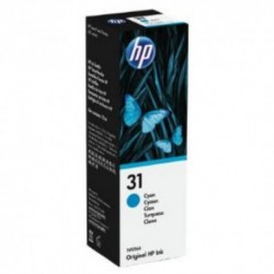 NEW 1VU26AA HP31 CYAN ORIGINAL INK BOTTLE.c.