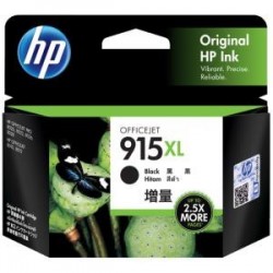 NEW 3YM22AA HP 915XL BLACK ORIGINAL INK CARTRIDGE.c.