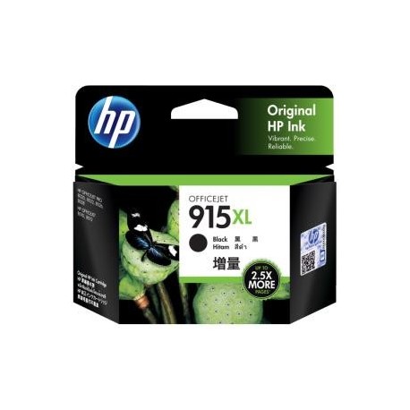 NEW 3YM22AA HP 915XL BLACK ORIGINAL INK CARTRIDGE.c.
