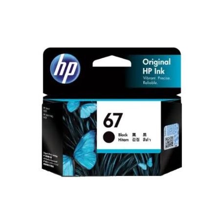 NEW 3YM56AA HP 67 BLACK ORIGINAL INK CARTRIDGE.c.