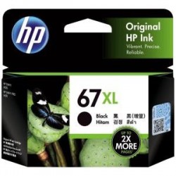NEW 3YM57AA HP 67XL BLACK ORIGINAL INK CARTRIDGE.c.