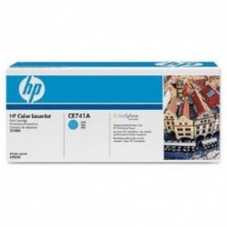 NEW HP CE741A CLJ CP5220 CYAN PRINT CARTRIDGE WITH COLORSPHERE TONER.c.