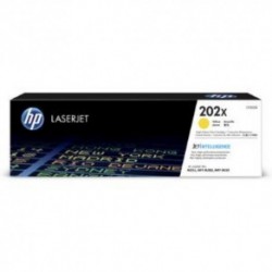 NEW CF502X HP 202X ORIGINAL YELLOW LASERJET TONER CARTRIDGE.c.