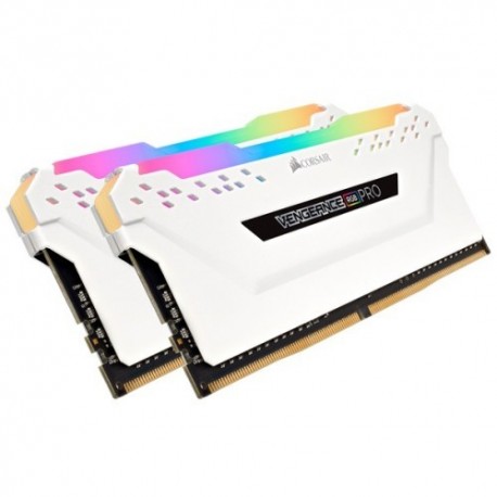 NEW CMW16GX4M2C3200C16W CORSAIR VENGEANCE RGB PRO DDR4 3200MHZ 16GB 2 X 288 DIMM UNBUFFERED 16-18-18-36 WHITE HEAT SPREADER RG